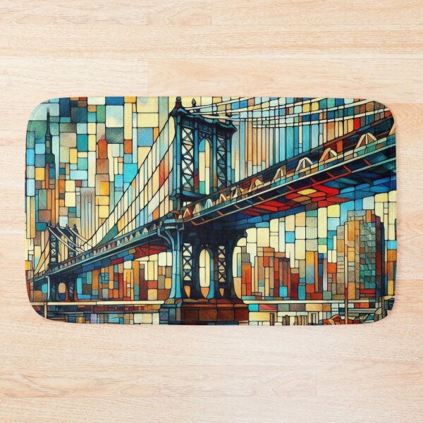 Item preview, Abstract Manhattan Bridge, New York City, Cubist Style designed and sold by Gaborai.