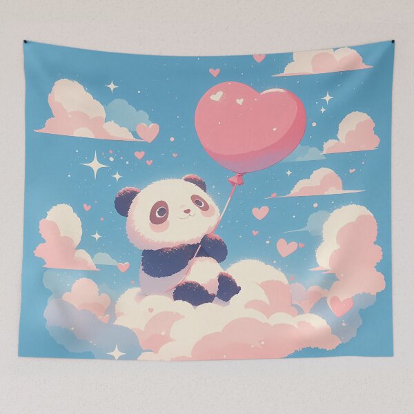Item preview, Little panda in the sky designed and sold by WoollenLlama.