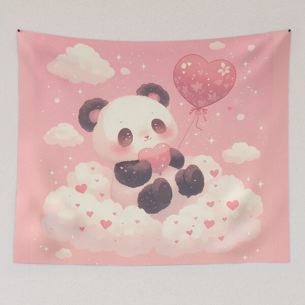 Item preview, Little panda in the clouds designed and sold by WoollenLlama.