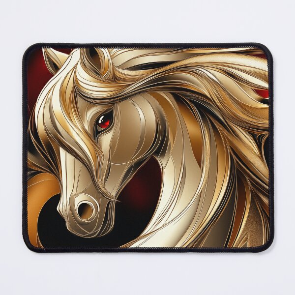 Item preview, Golden Horse Portrait designed and sold by PetsArt.