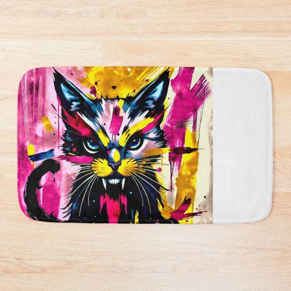 Item preview, BLACK NEON CYBER CAT designed and sold by Mark Fischer.