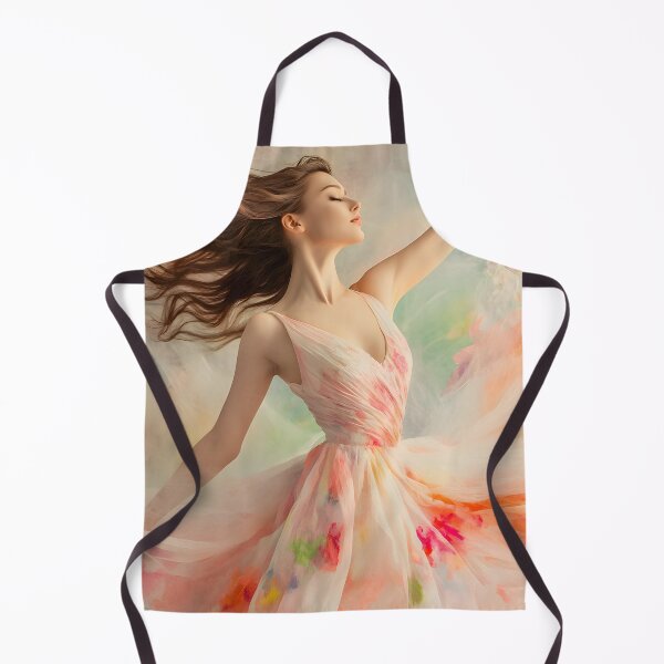 Artikelvorschau, Blooming Radiance – Regenbogenkleid in Bewegung entworfen und verkauft von AI-Only Creations.