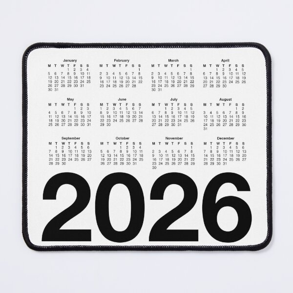 Item preview, Modernist 2026 Calendar in Helvetica designed and sold by zara-designs.