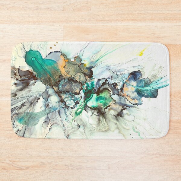 Item preview, Emerald Chic Space & Time Colliding Abstract Bold Contemporary Art designed and sold by Nomad Nikki – Abstract Fluid Artist & Full-Time Traveler.