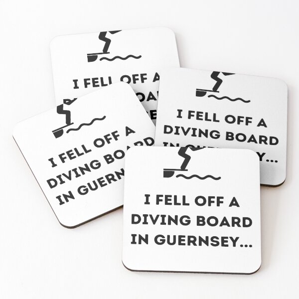 Item preview, I fell off a diving board in Guernsey... designed and sold by TeePrintGB.