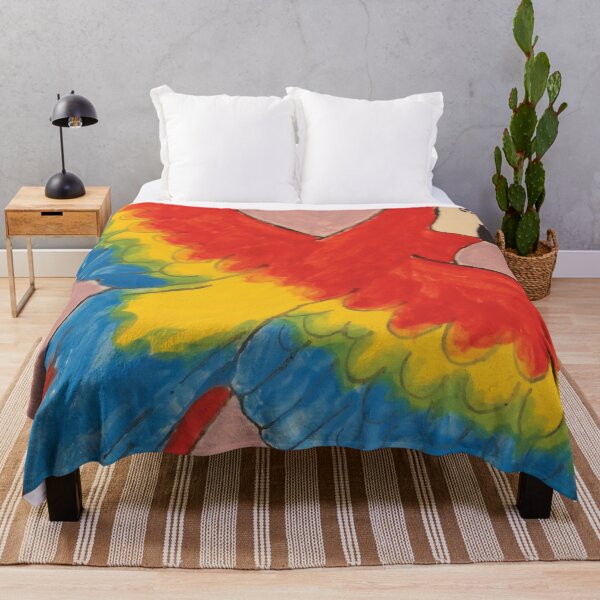 Item preview, Parrot Square Painted Design designed and sold by Mr Mouse Design.