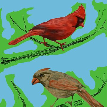Artwork thumbnail, Cardinal Relations by michaelasamples