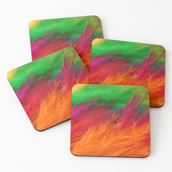 Item preview, Rainbow Feathers Close Up Photo,  Single and Repeating Pattern designed and sold by Nicolette Olivier.