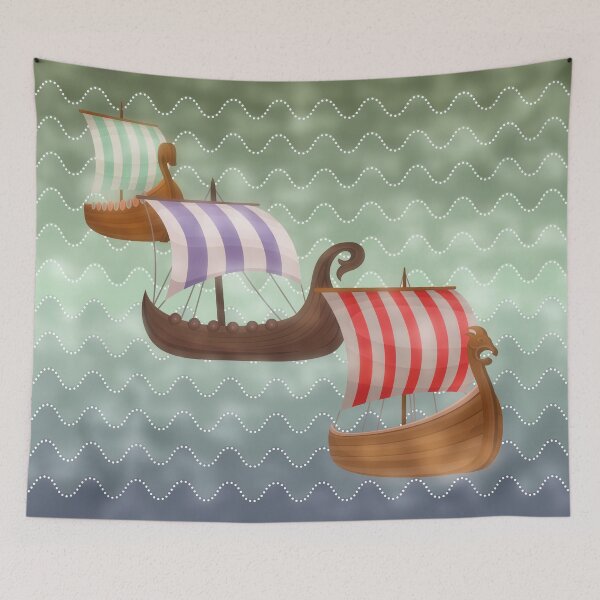 Item preview, The Viking Ships Advance designed and sold by KeeganCreations.