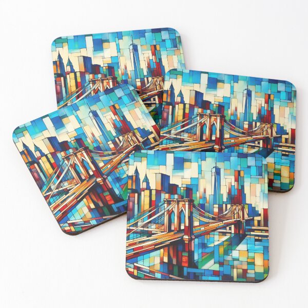 Item preview, Abstract Brooklyn Bridge, New York City, Cubist Style designed and sold by Gaborai.
