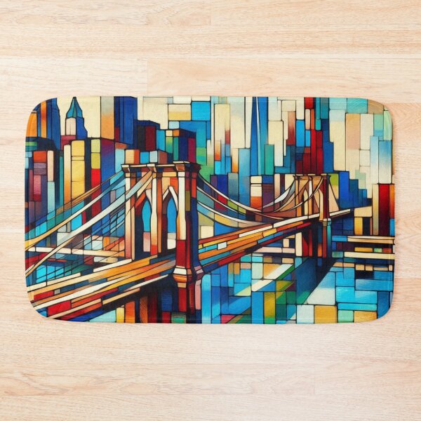 Item preview, Abstract Brooklyn Bridge, New York City, Cubist Style designed and sold by Gaborai.
