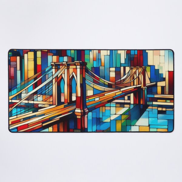 Item preview, Abstract Brooklyn Bridge, New York City, Cubist Style designed and sold by Gaborai.