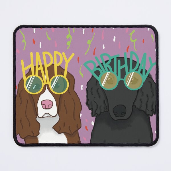 Item preview, Colorful Confetti Birthday Dogs designed and sold by HanaMariDesigns.