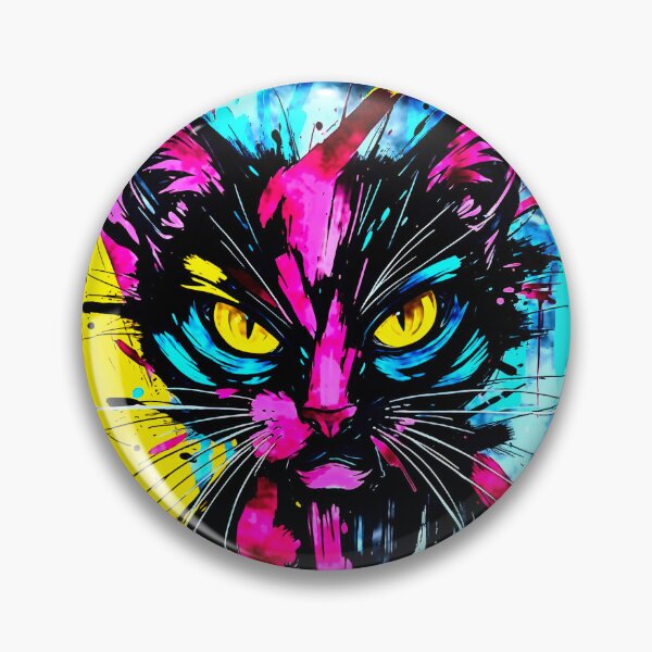 Item preview, BLACK NEON CYBER CAT designed and sold by Mark Fischer.