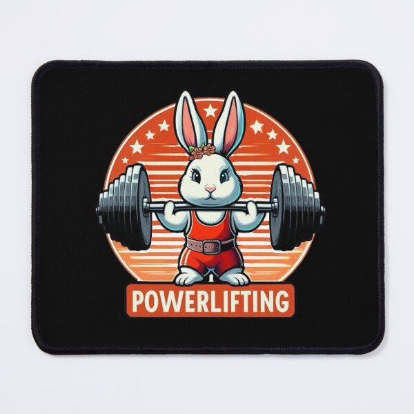 Item preview, Rabbit Powerlifting  designed and sold by Myra365Art.