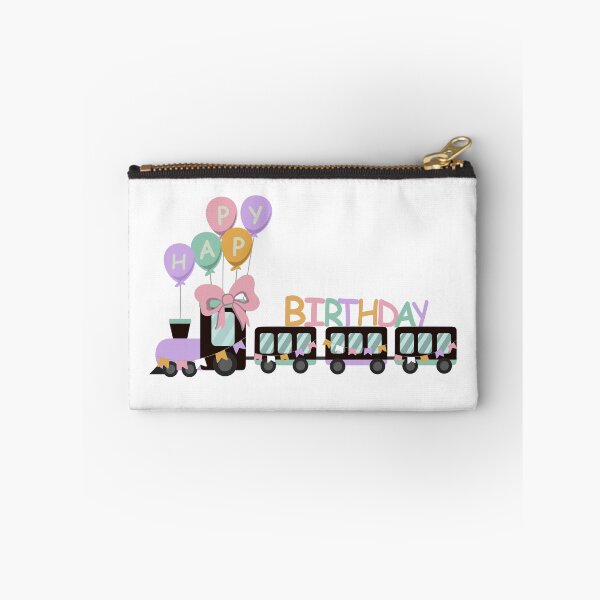 Item preview, Flat Design Illustration with Children's Train and Happy Birthday Balloons designed and sold by AlginaPugachova.