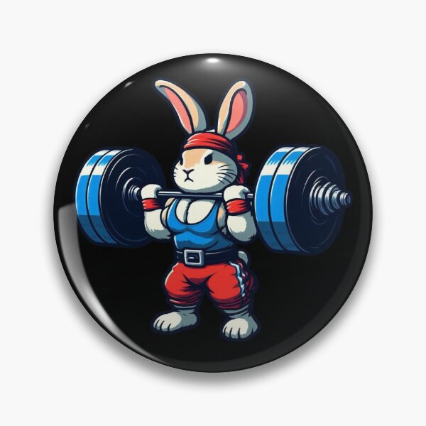 Artikelvorschau, Kaninchen-Powerlifting entworfen und verkauft von Myra365Art.
