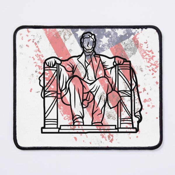 Item preview, Shell not perish: Abraham Lincoln Quote on American Flag designed and sold by ElixirCraft.