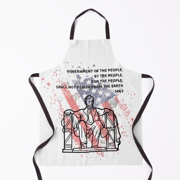 Item preview, Shell not perish: Abraham Lincoln Quote on American Flag designed and sold by ElixirCraft.