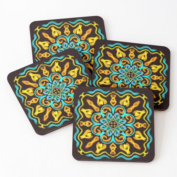 Item preview, Mandala Gold and Blue designed and sold by LornaHamel.