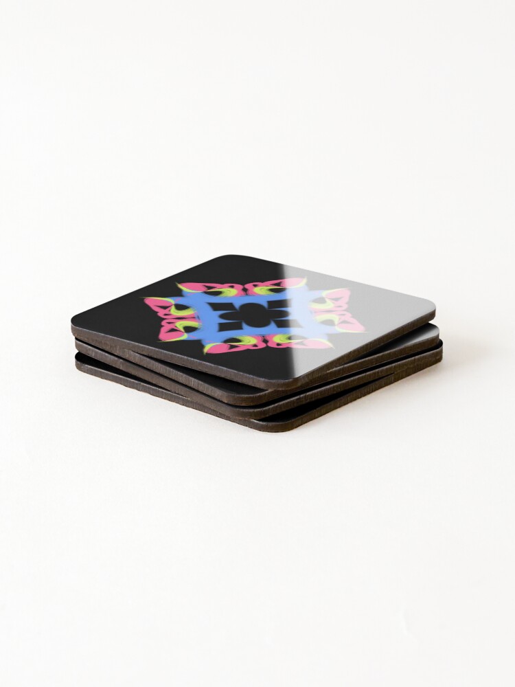 Thumbnail 4 of 5, Coasters (Set of 4), Multicolor pattern designed and sold by RomeoAzahar.