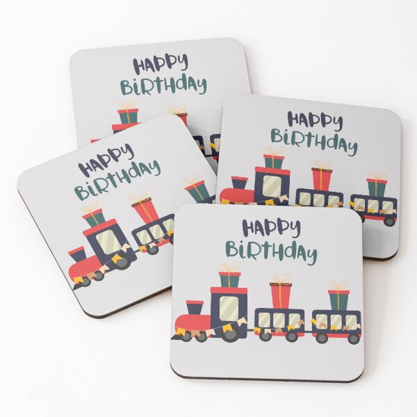 Item preview, Flat Design Illustration with Children's Train and Happy Birthday Presents designed and sold by AlginaPugachova.