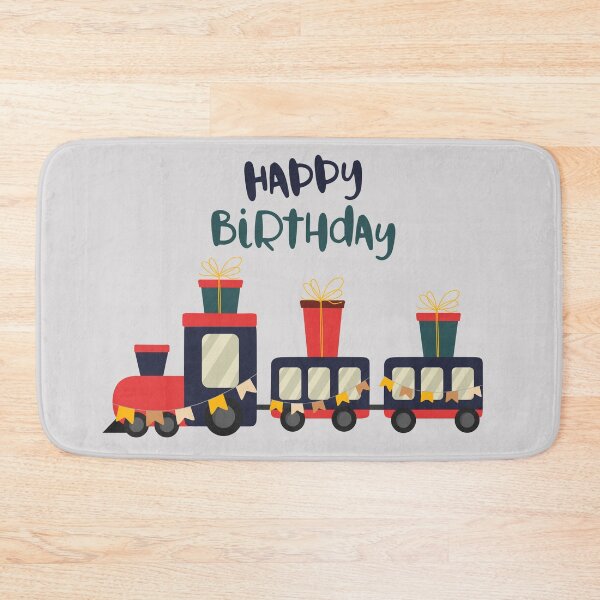 Item preview, Flat Design Illustration with Children's Train and Happy Birthday Presents designed and sold by AlginaPugachova.