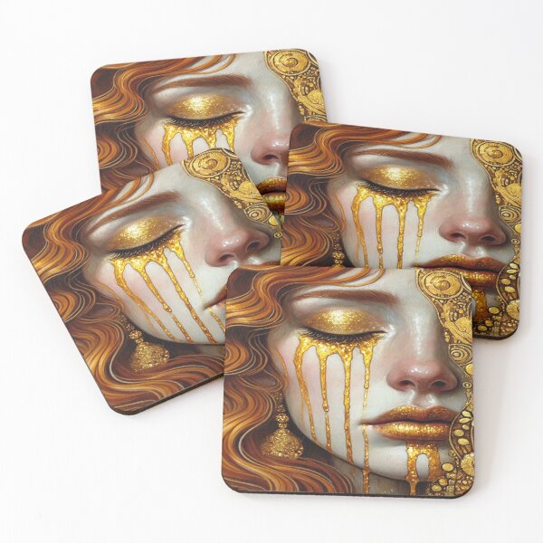 Item preview, Weaping Gold Art Nuveau Klimpt Inspired  designed and sold by Naomi Gutierrez Parrish.