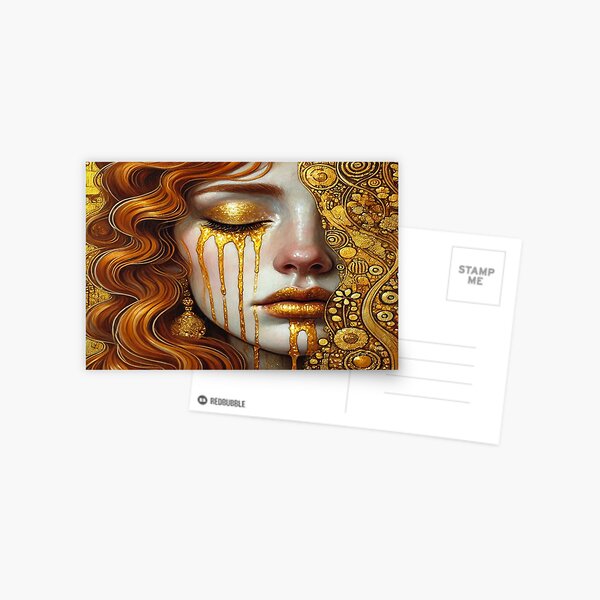 Item preview, Weaping Gold Art Nuveau Klimpt Inspired  designed and sold by Naomi Gutierrez Parrish.