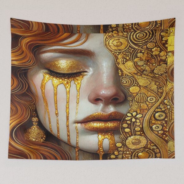 Item preview, Weaping Gold Art Nuveau Klimpt Inspired designed and sold by Naomi Gutierrez Parrish.