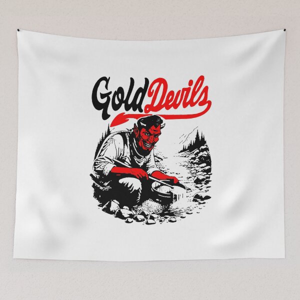 Item preview, Gold Devils; Gold Fever; designed and sold by StickerApe.