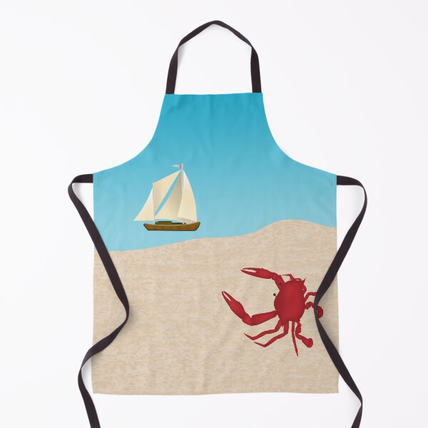 Item preview, Crab and Sailboat At The Beach designed and sold by KeeganCreations.