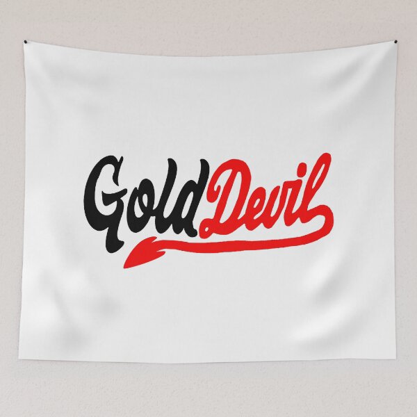 Item preview, Gold Devil; Gold Fever; Word Design; designed and sold by StickerApe.