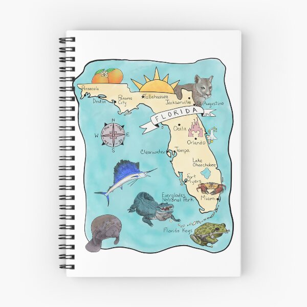 Item preview, Map of Florida - State Map designed and sold by Platinumfrog.
