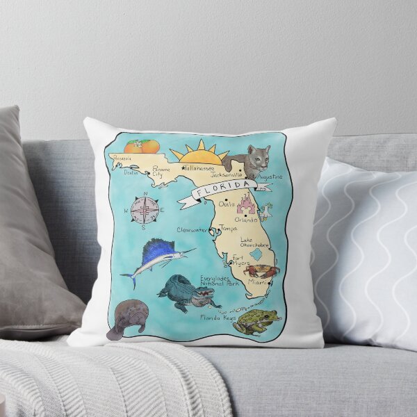 Item preview, Map of Florida - State Map designed and sold by Platinumfrog.