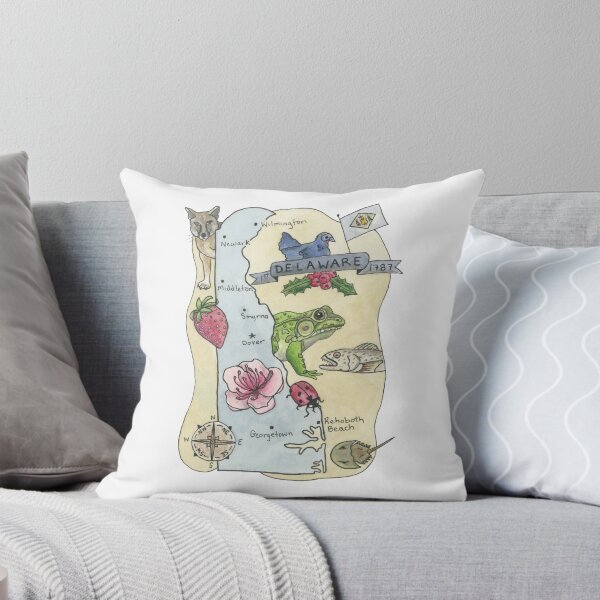 Item preview, Map of Delaware - State Map designed and sold by Platinumfrog.