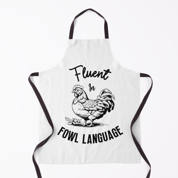 Item preview, Fluent in Fowl Language - Chicken Humor designed and sold by molamode.