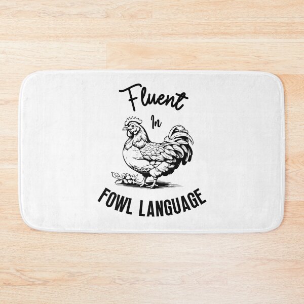 Item preview, Fluent in Fowl Language - Chicken Humor designed and sold by molamode.