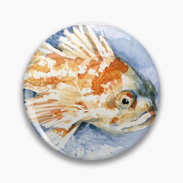 Item preview, Fancy Goldfish in Watercolor designed and sold by Kara Draws.