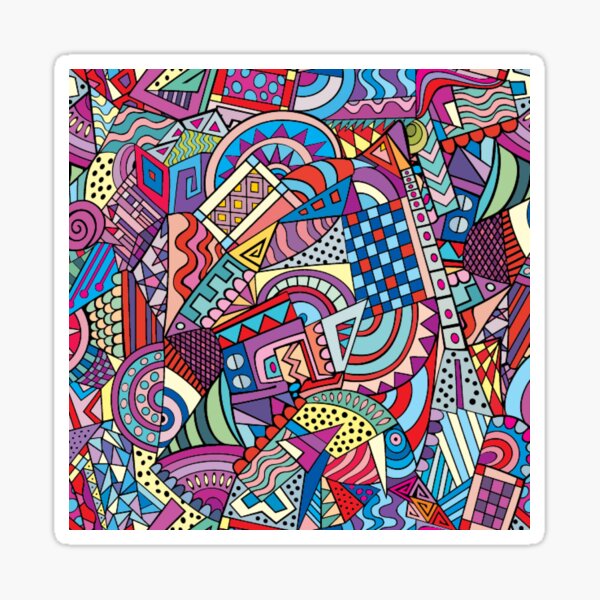 Colorful Aztec Abstract Sticker