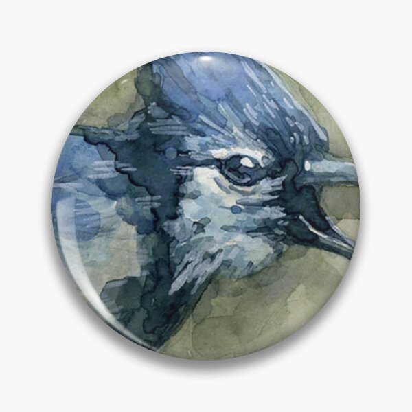 Item preview, Squawking Blue Jay in Watercolor designed and sold by Kara Draws.