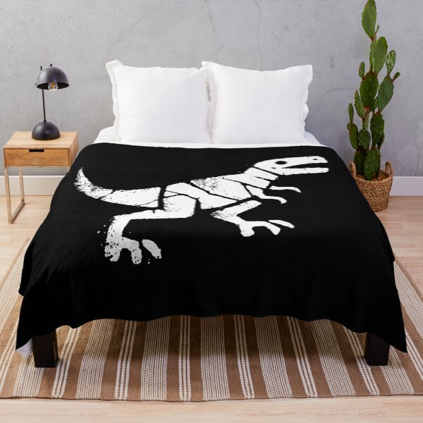 Item preview, Moonlit T-Rex Petroglyph: White-on-Black Arawak-inspired Dinosaur Art for Dark Academia and Spiritual Decor designed and sold by H Jonas.