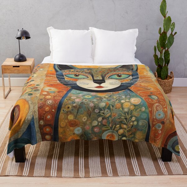 Item preview, Folk Art Cat designed and sold by The Digital Compass.