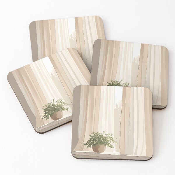 Item preview, Sunlit Greenery Window Scene – Dreamy Minimalist Wall Art designed and sold by My Dream Nook.