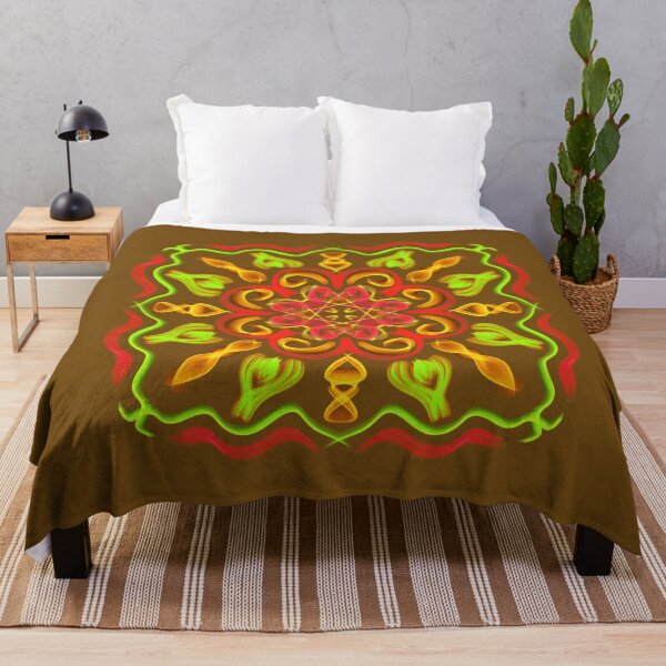 Item preview, Mandala in Reds, Greens, and Golds designed and sold by LornaHamel.
