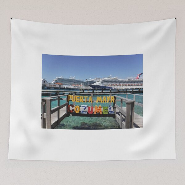 Item preview, Two Ship In Puerta Maya Cozumel designed and sold by GloriaGranat.