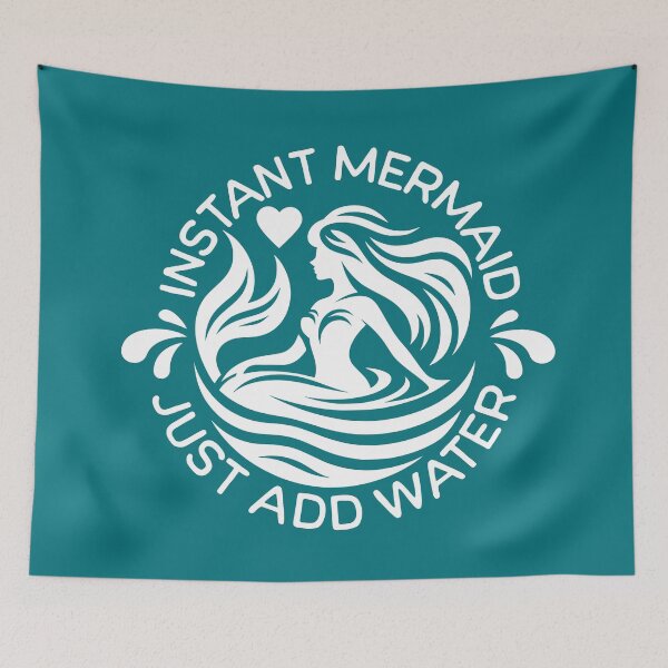 Item preview, Instant mermaid just add water - open water swimming designed and sold by EvergreenWhimsy.