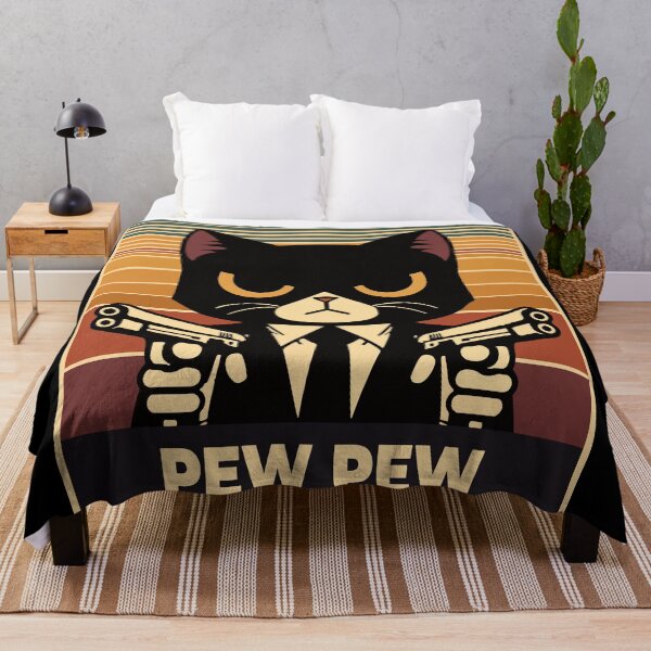 Item preview, Pew Pew Cat - The Secret Agent Cat designed and sold by threeABinks.