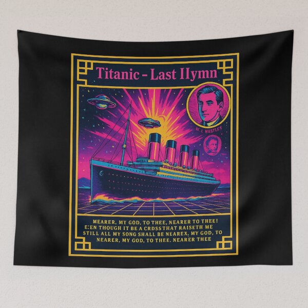 Item preview, Titanic Last Hymn Retro Sci-Fi Tribute designed and sold by PosiPrints.