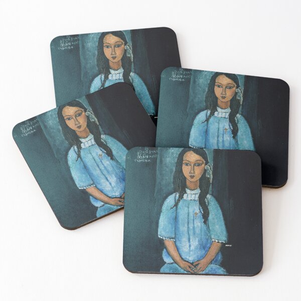 Item preview, Whimsical Vintage Portrait - Abstract Painting of Alice - dePace' designed and sold by mrpropcake.